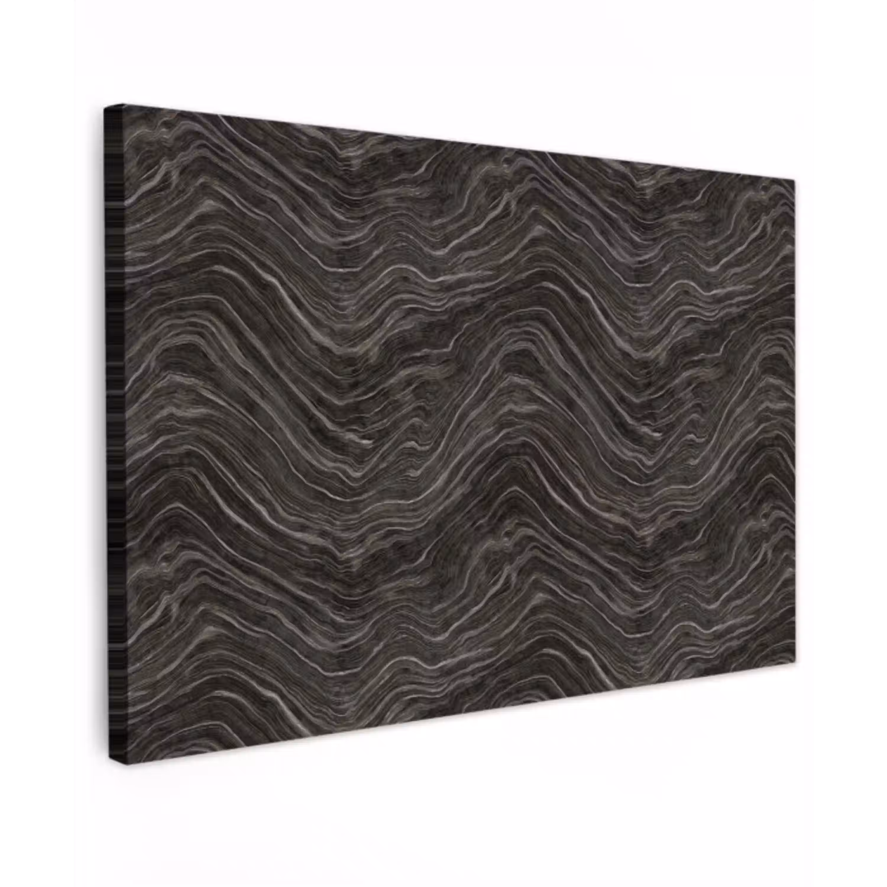 Patroon - Contrast - Antraciet canvas 2cm klein 34 -z3d