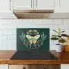 Sierlijk - Vlinder - Groen - Bladeren keuken achterwand spatscherm klein -sfeer2