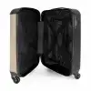 Gele kiepwagen in neutrale kleuren NBS - Handbagage koffer - Kinderen Unisex middel -binnenkant