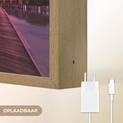Steiger - Water - Zon - Roze - Horizon Light Box met batterij (Wandlamp) middel -USP_websiteoplaadbaarNL
