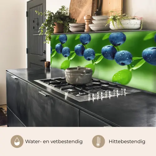 Bosbessen - Paars - Bladeren - Groen keuken achterwand 2 middel 871 -usp_NL