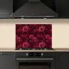 Dahlias - Bloemen - Rood keuken achterwand spatscherm klein 900 -sfeer1