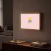 Why not - Bliksem - Roze Light Box met batterij (Wandlamp) middel -sfeer1