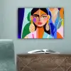 Portret - Vrouw - Modern canvas 2cm klein -sfeer4