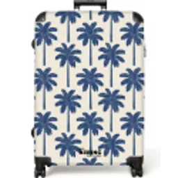 Symmetrisch - Palm - Blauw NBS - Large koffer - Volwassenen Unisex groot -zzzzzzzzkaufland2