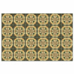 Ornament - Patroon - Groen poster papier klein 62 -3d
