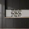 Bogen - Tegels - Marmer - Zwart - Wit keuken achterwand 2 middel 865 -sfeer1