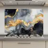 Marmer - Goud - Abstract - Luxe - Zwart en Wit keuken achterwand spatscherm klein -3d_website