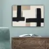 Zwart - Abstract - Japandi canvas 2cm klein -sfeer4