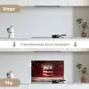 Rode - Velvet - Taart - Eten keuken achterwand spatscherm klein -voor_na_NL