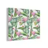 Bladeren - Flamingo - Bloemen - Jungle PET vilt klein -3d