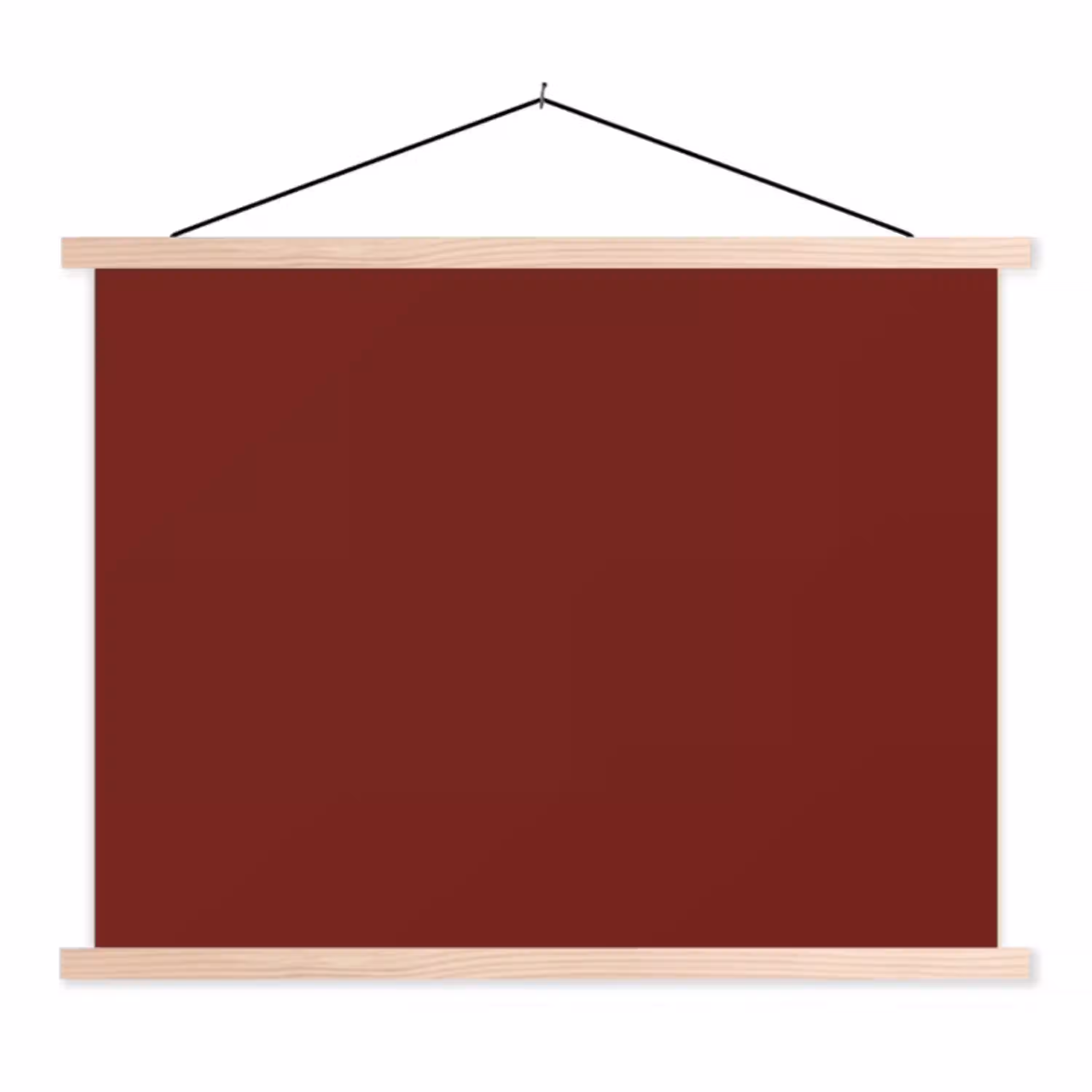 Rustic - Terracotta - Rood textielposter latten blank klein 122 -3d
