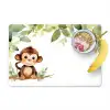 Aap - Watercolor - Bladeren - Kind - Dieren Placemat vinyl groot -zzzproduct_Kitchenyeah-website