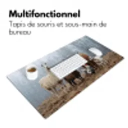 Boerderijdieren - Groep - Mist - Natuur - Rustiek Muismat XXL klein -zsfeer4_frans