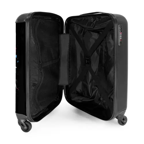 Motor met kleurrijke verf NBS - Handbagage koffer - Unisex middel -binnenkant