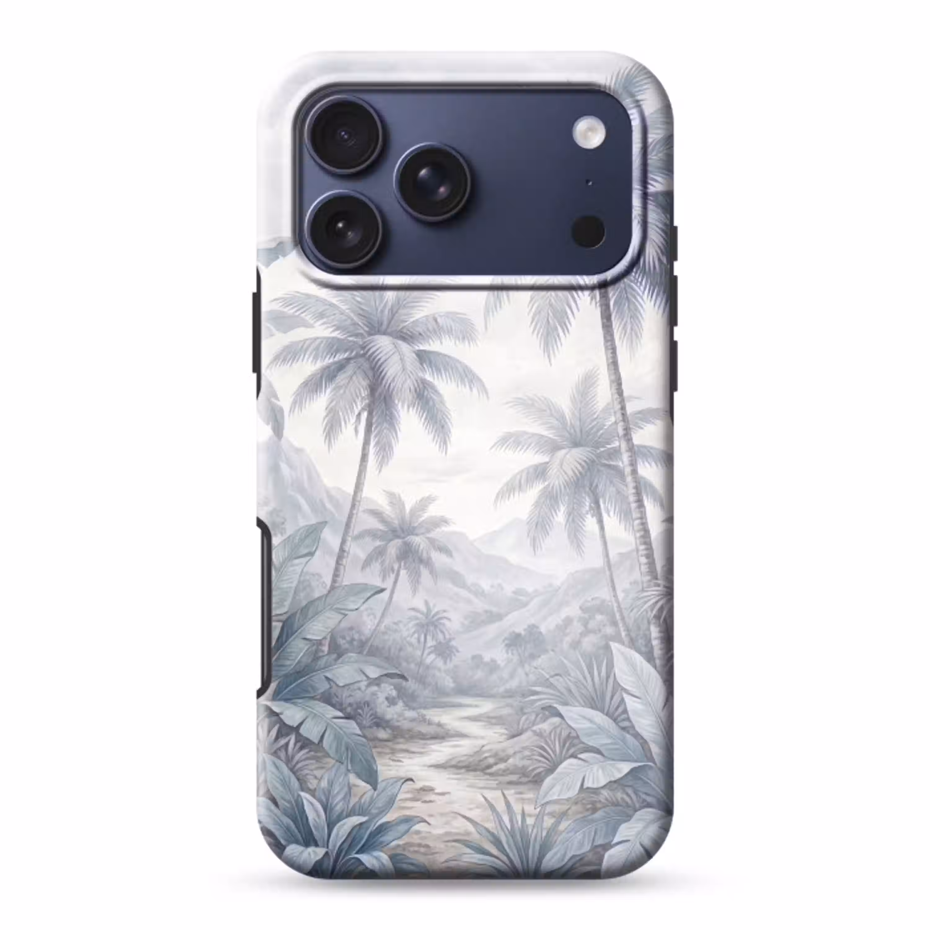 Natuur - Boom - Tropisch - Landschap - Blauw Toughcase MagSafe Apple iPhone 17 Pro Max klein -3d