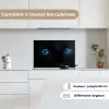 Kat - Blauw - Dier - Zwart keuken achterwand spatscherm klein -sfeer4_FR