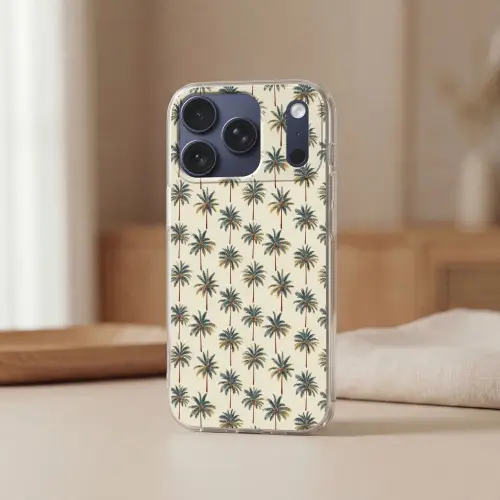 Palmbomen - Tropisch - Groen Telefoonhoesje iPhone 17 Pro klein 878 -sfeer2