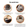 Retro - Klassiek - Roze Inductie beschermer vinyl 3mm klein 276 -zzzzzzz-td-werking