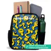 Smiley - Geel - Blauw Rugzak - Zwart middel -inhoud_NL