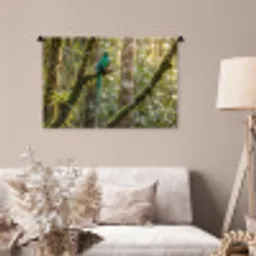 Quetzal - Jungle - Natuur - Groen Wandkleed katoen middel -sfeer4