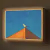 Meeuw - Gebouw - Lucht - Geschilderd Light Box met batterij (Wandlamp) middel -z3d_website