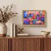 Kleurrijk paradijs - Levendig - Islamitisch Light Box met kabel (Tafellamp) klein -sfeer2