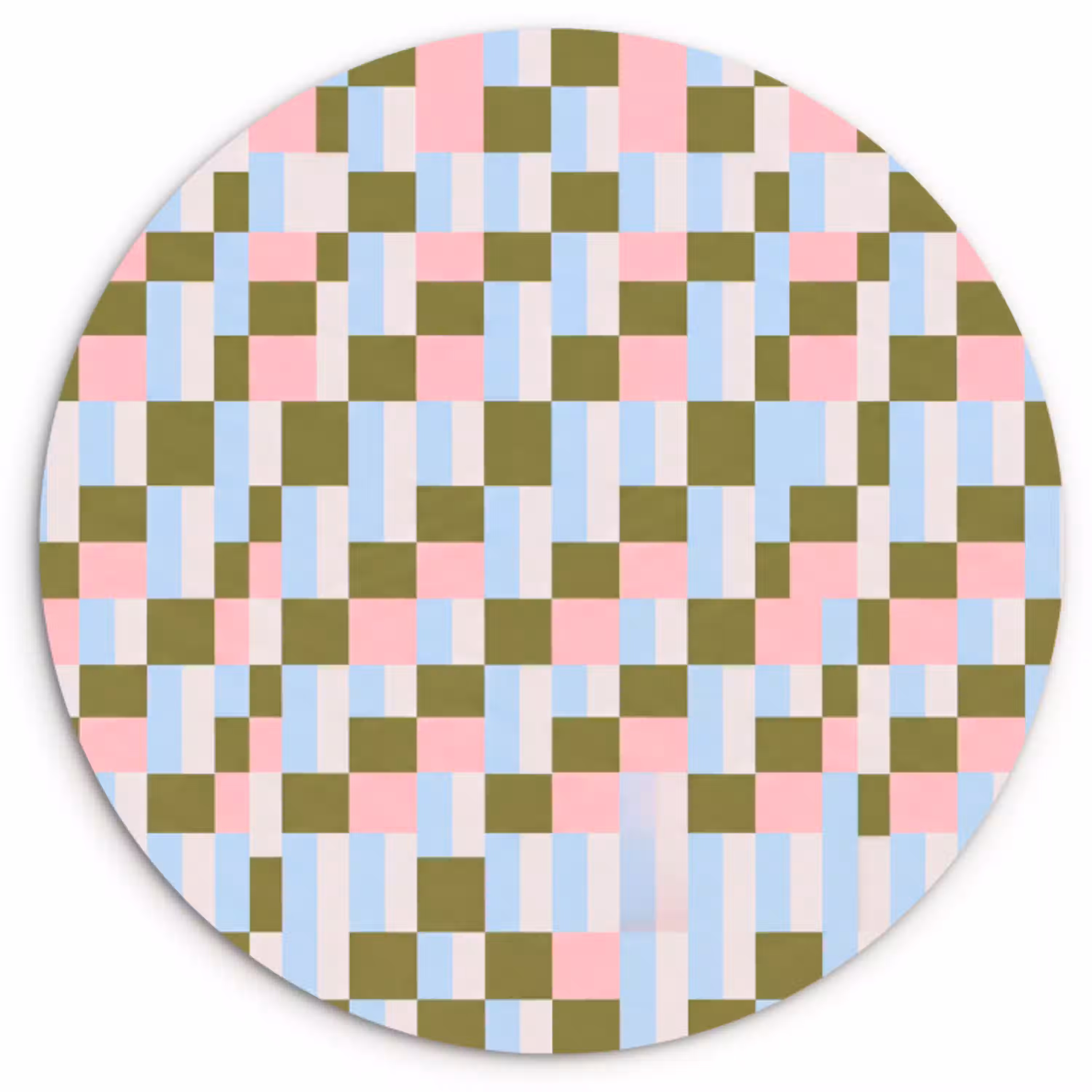 Patroon - Geometrisch - Abstract - Kleurrijk - Modern Wandcirkel plexiglas klein -3d