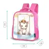 Schommelende baby eenhoorn Kinderrugzak - Roze middel -productfoto_formaten