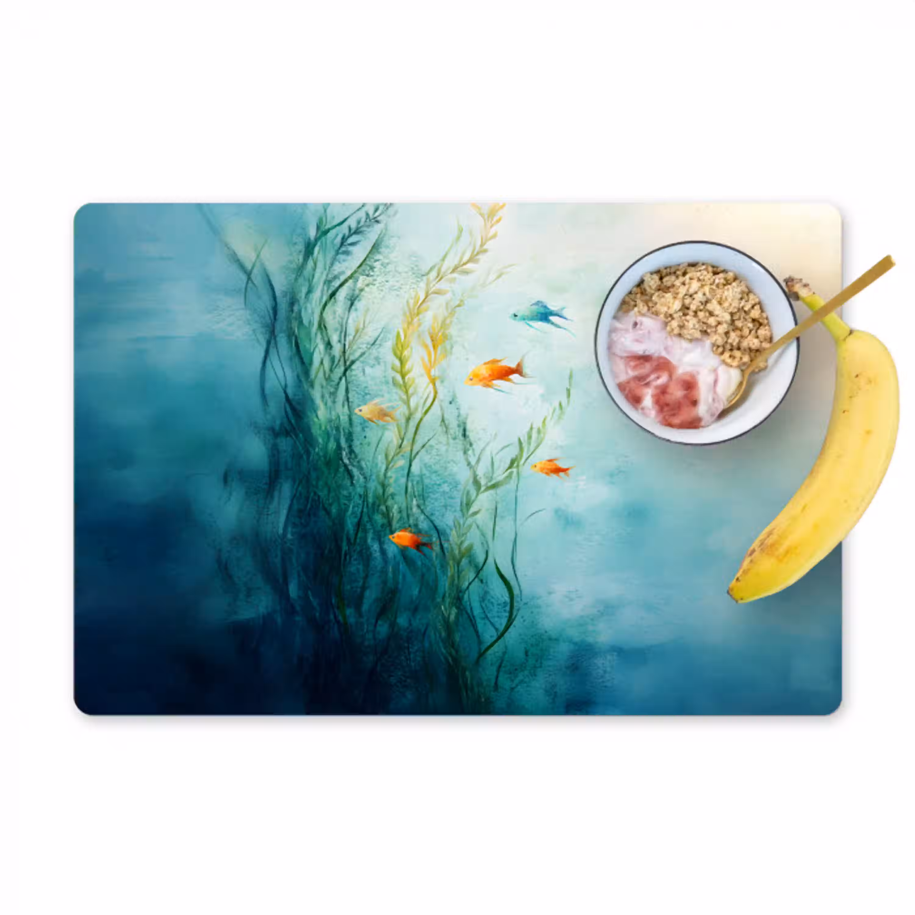Waterplanten - Vissen - Kleurrijk - Water Placemat vinyl groot -zzzproduct_Kitchenyeah-website