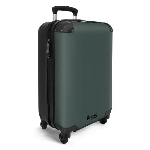 Diep donkergroene tint NBS - Handbagage koffer - Kinderen Unisex middel -productfoto_3d