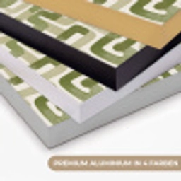 Modern - Grafisch - Groen Textielframe zwart klein 947 -USP_kleurenDE