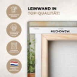 Potten - Kruiden - Hout KitchenYeah - Keuken - Canvas klein -ycloseup
