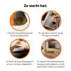 Vrouw - Bloemen - Aesthetic - Oranje Inductie beschermer vinyl 3mm klein -zzzzzzz-td-werking