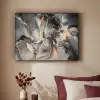 Grijs - Luxe  - Goud - Marmer Textielframe zwart klein -sfeer1