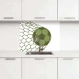 Voetbal - Goal - Sport - Groen keuken achterwand 2 middel -3d