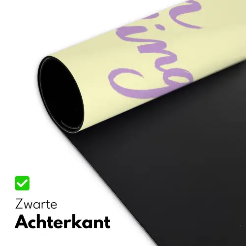 Oh darling - Geel - Hart Muismat XXL klein -sfeer2