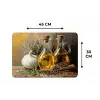 Stilleven - Olijfolie - Knoflook - Kruiden Placemat vinyl groot -specs