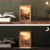 Zonnebloemen - Zonsondergang - Landschap Light Box met kabel (Tafellamp) klein -sfeer3