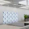 Frans - Citroen - Bladeren  - Blauw keuken achterwand spatscherm klein 900 -3d_schuin
