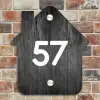 Donker hout - Traditioneel Naambord Huisje klein -sfeer6