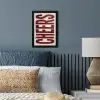 Red - Cheers - Decoratie - Beige fotolijst zwart zonder passe partout klein -sfeer3