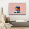 Boeken - Stapel - Kleurrijk canvas 2cm klein -sfeer6