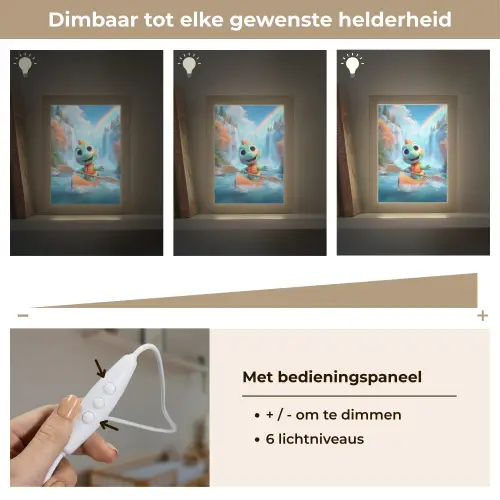 Dino - Natuur - Waterval Light Box met kabel klein -USP_dimbaarNL