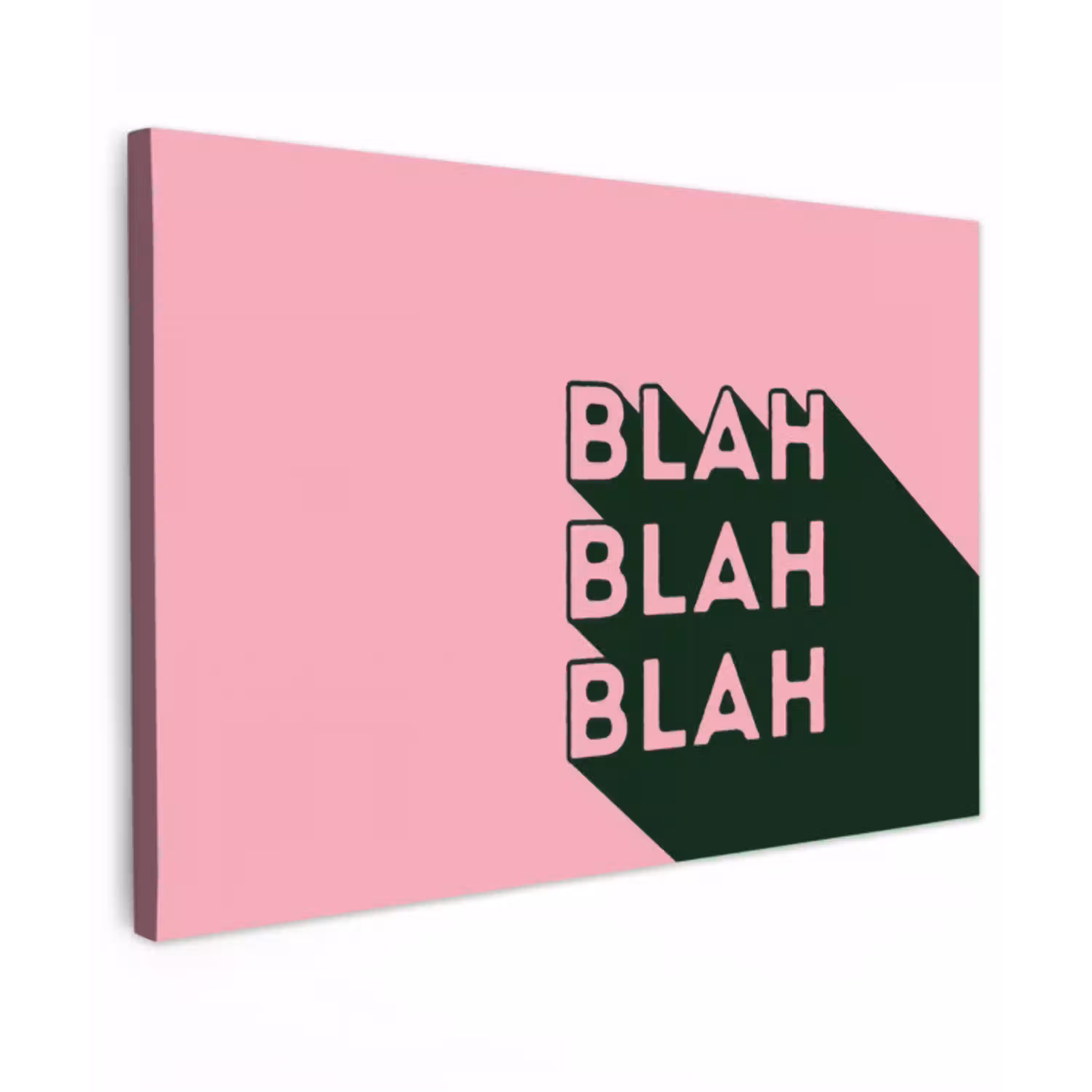 Tekst - Grafisch - Groen - Schaduw canvas 2cm klein -z3d