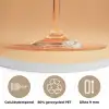 Drank - Oranje - Glitter - Disco Akoestische PET Vilt - Rond klein -closeup_NL