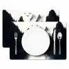 Roeiboot - Mistig - Bergen - Vogels Placemat vinyl groot -zzsfeer2_Kitchenyeah-website