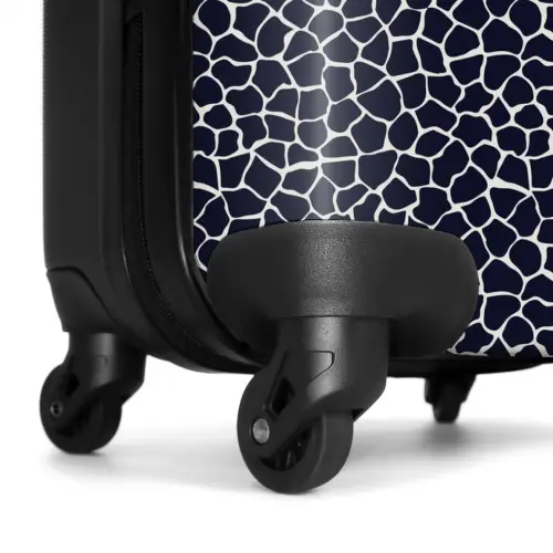 Dieren print giraf blauw NBS - Handbagage koffer - Kinderen Unisex middel -wiel