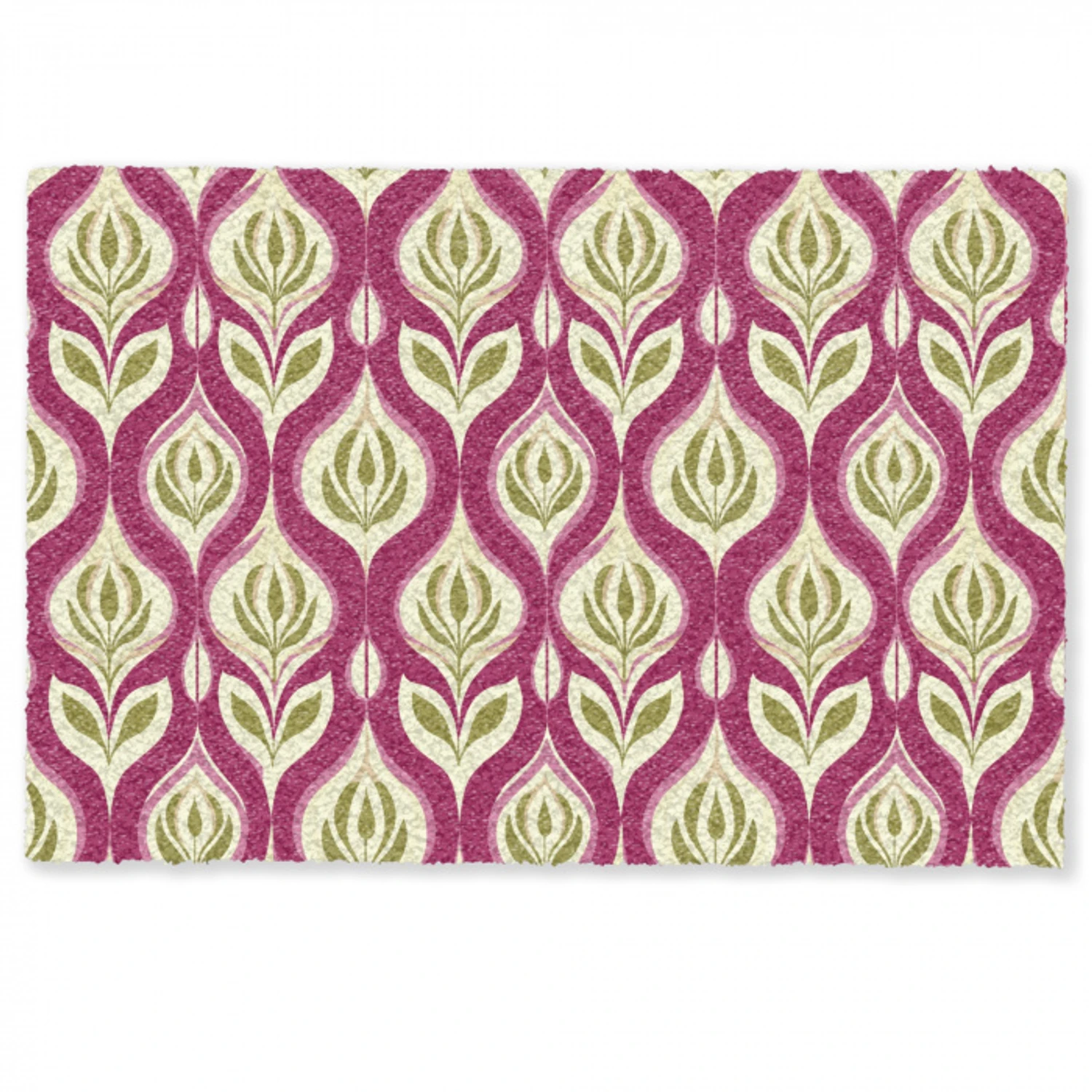 Retro - Floraal - Paars Deurmat klein 898 -zkaufland3d