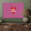 Girl power - Hart - Roze - Rood PET vilt klein -sfeer2